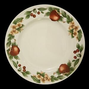 Cades Cove Collection Citation 10.5" Dinner Plates Apple Cherry Floral